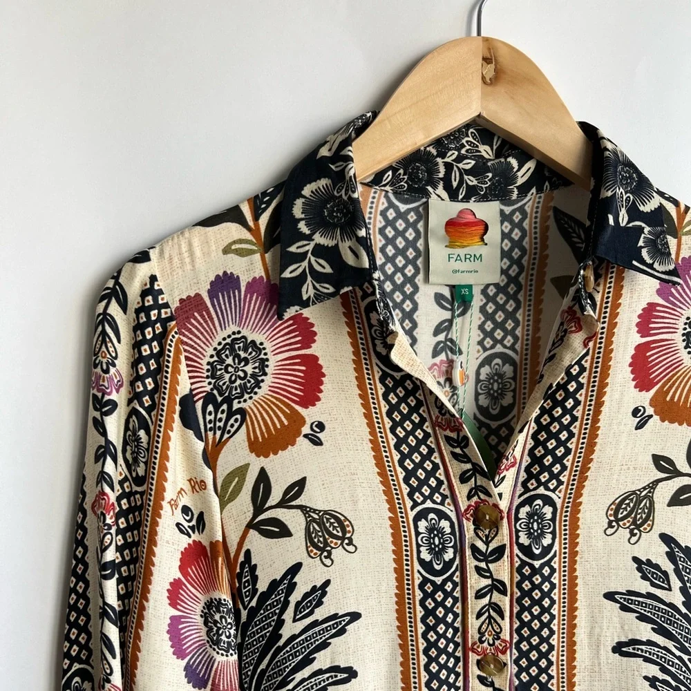 ❌ SOLD ❌ FARM RIO Romantic Garden Mini Dress - Picture 9 of 12